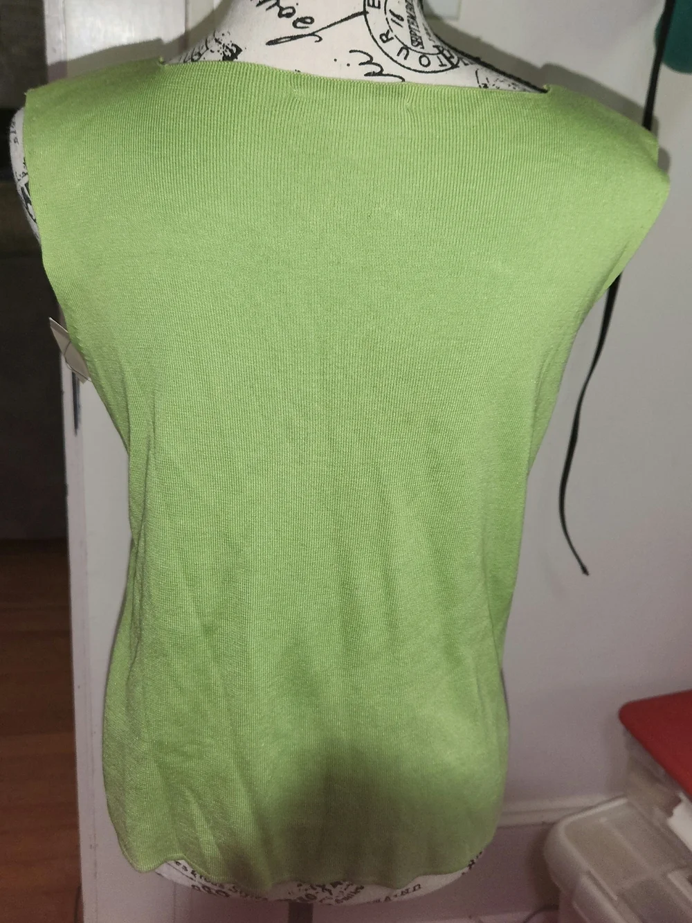 NWT Coldwater Creek Silk/Cotton Green Sleeveless Knit Tank Top - Picture 2 of 6